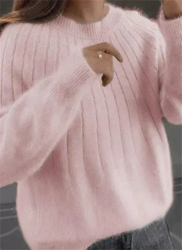 Soft 100% cashmere elegant everyday sweater for women | Sofie - 3