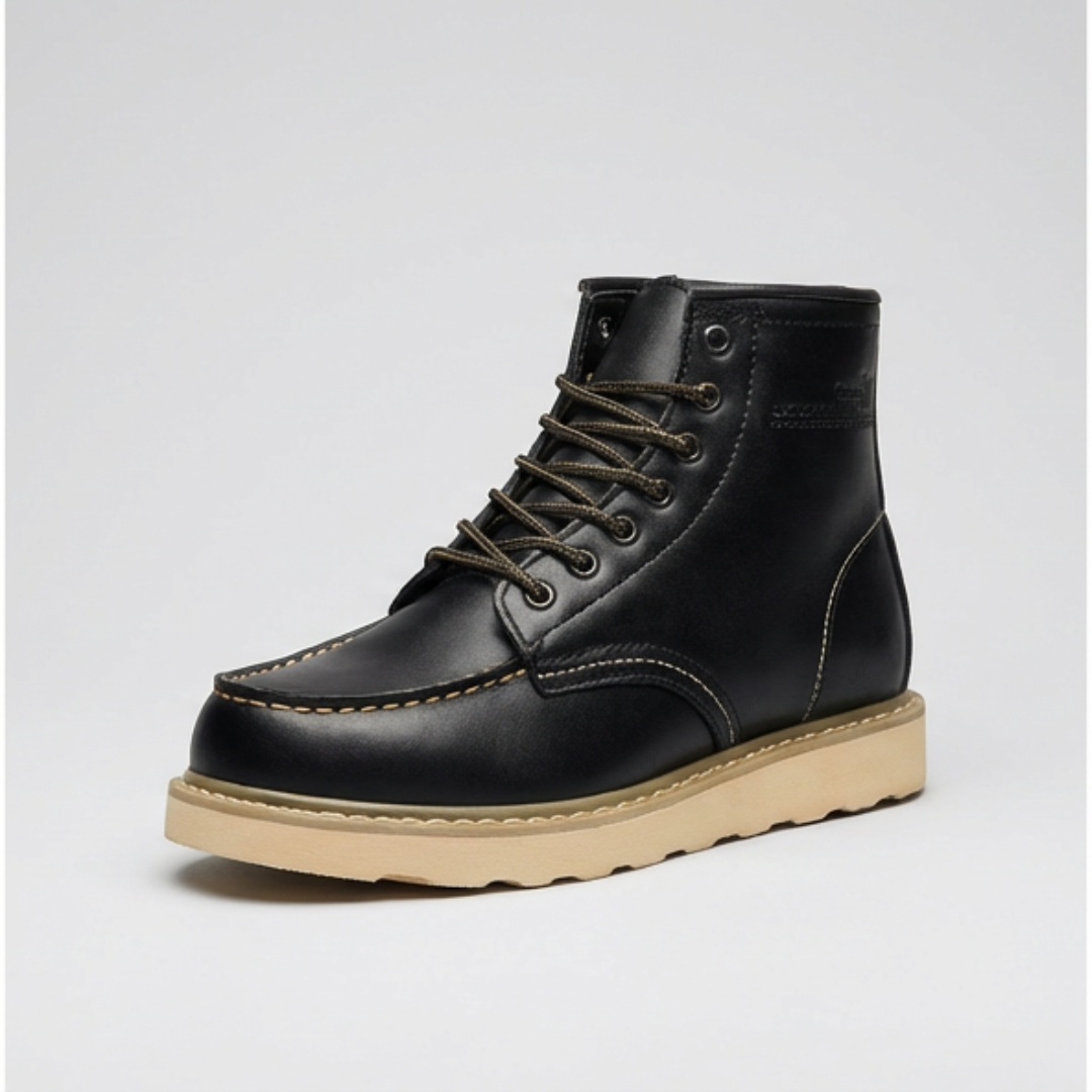 Warm fur-lined lace-up boots for men | Harrison -6