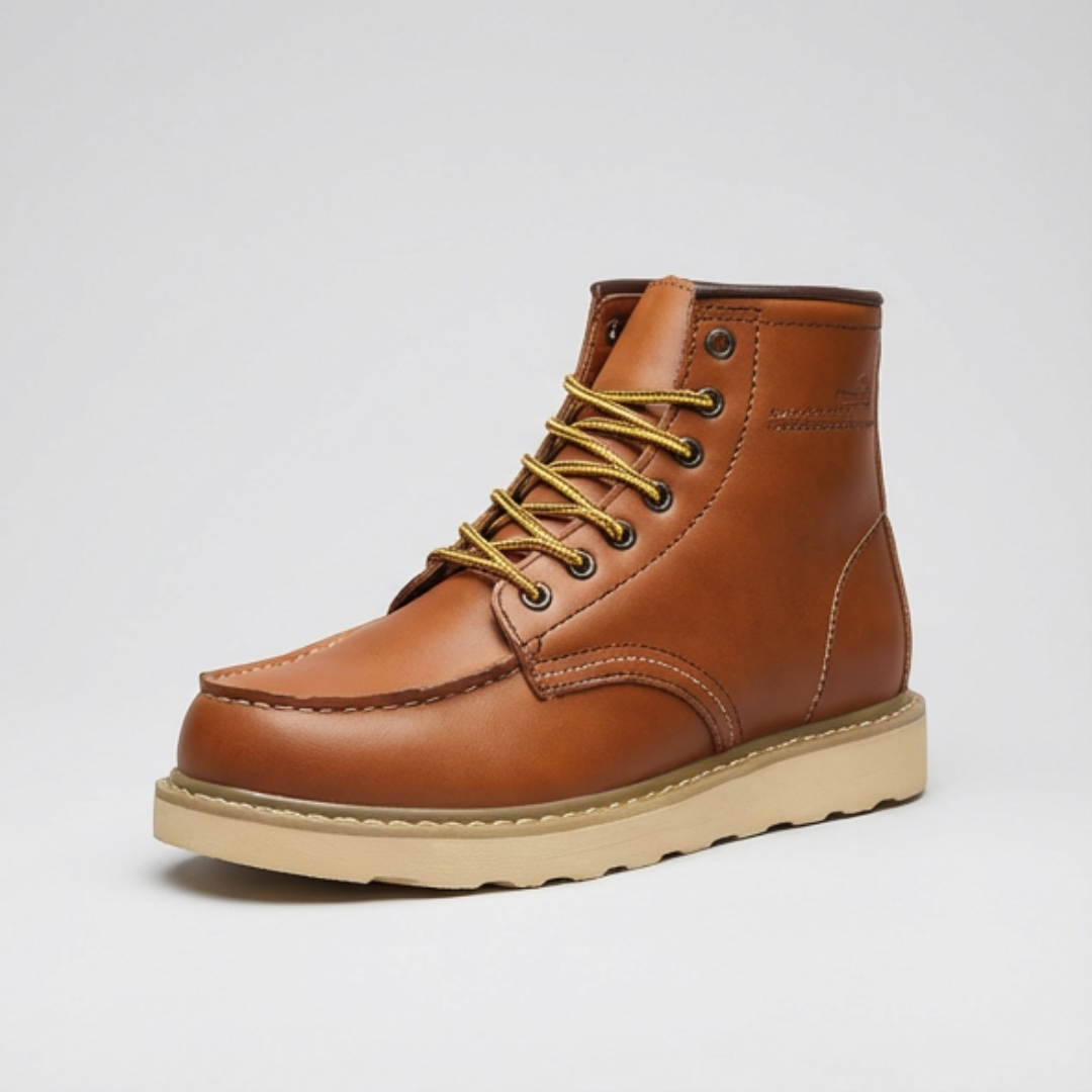 Warm fur-lined lace-up boots for men | Harrison -9