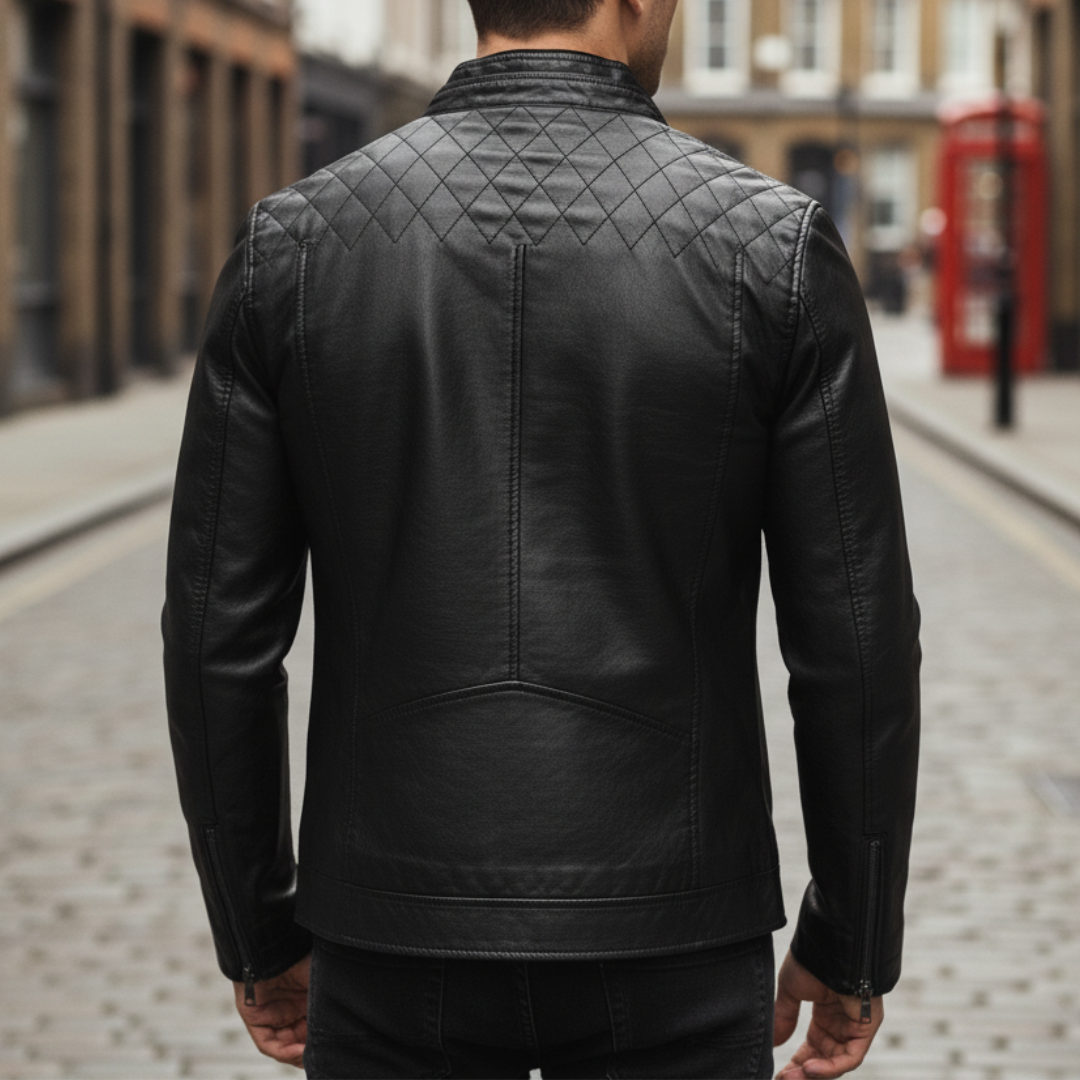 Stand Collar Zip Front Jacket Stylish For Men | Kaelric