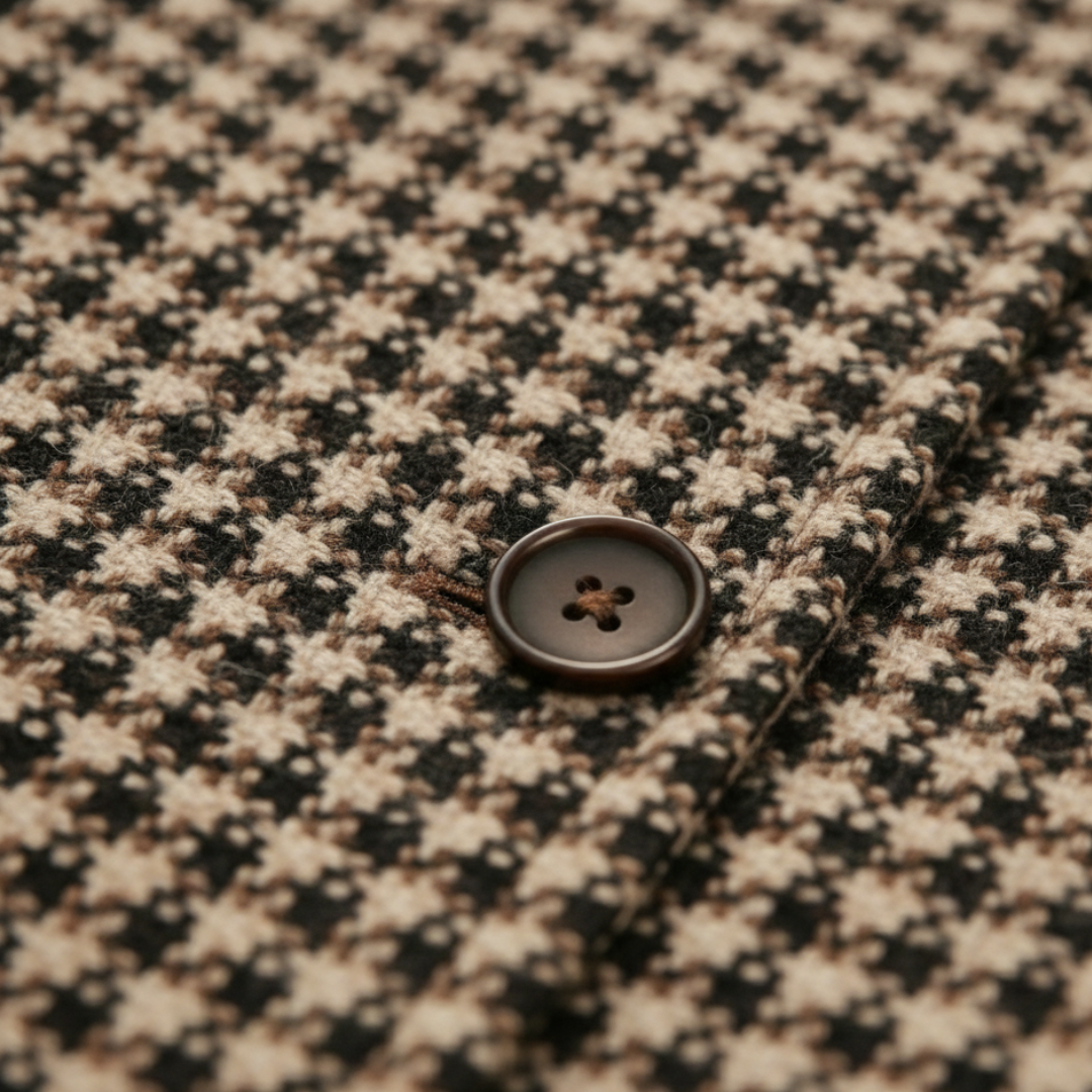 Classic plaid tailored blazer for women | The Rowan -3