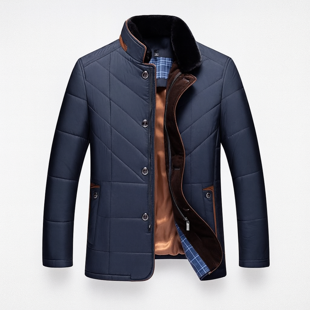 Refined quilted casual jacket for men | The Rowan -1