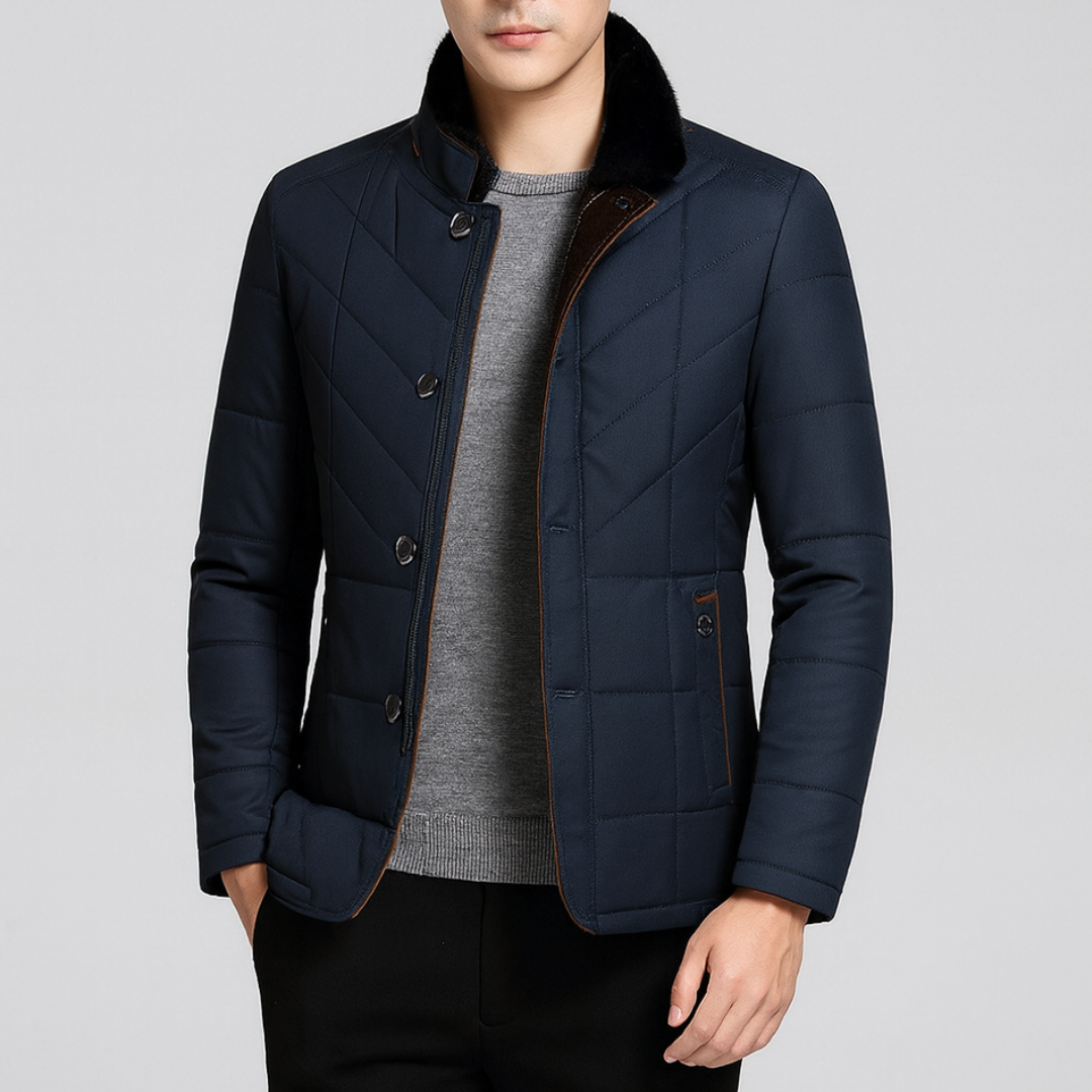 Refined quilted casual jacket for men | The Rowan -2