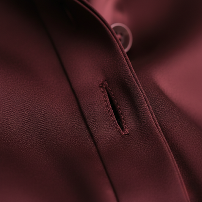 Silky Finish Button Front Blouse Chic For Women | Liorenne