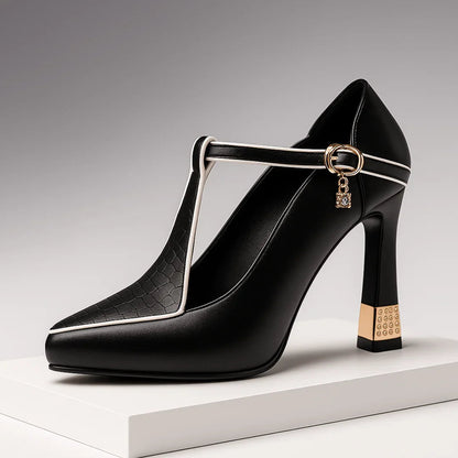 Chic block heel everyday shoes for women | Vivienne -1