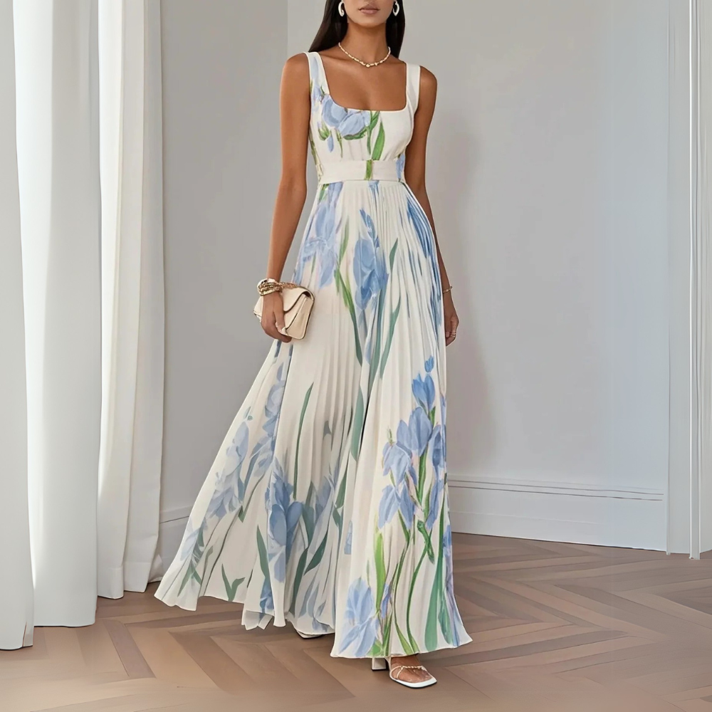 Floral Print Long Dress Chic For Women | Charlene