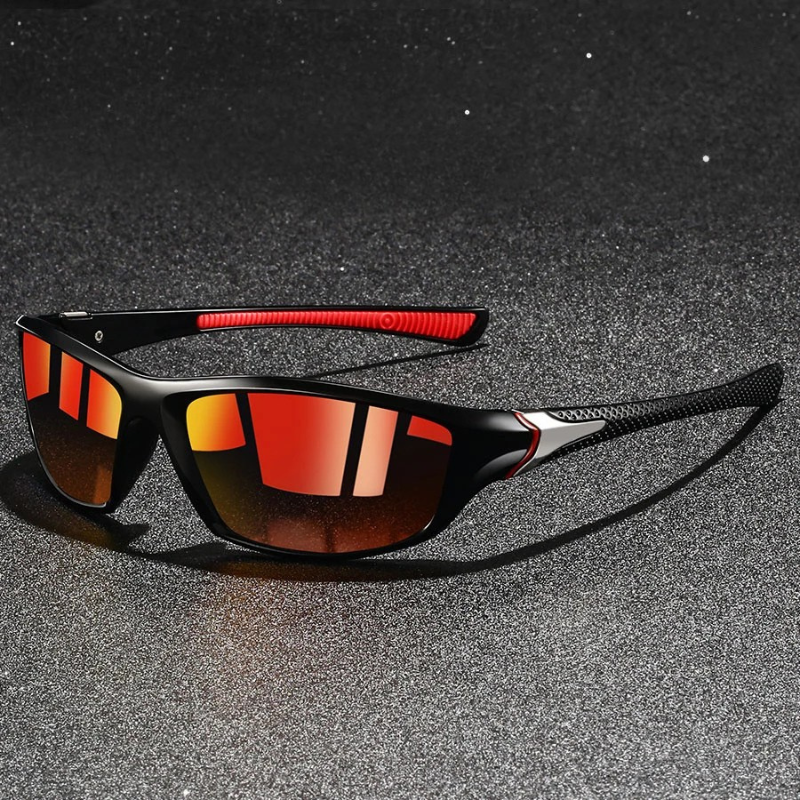 Sporty wraparound tinted sunglasses for women - 5