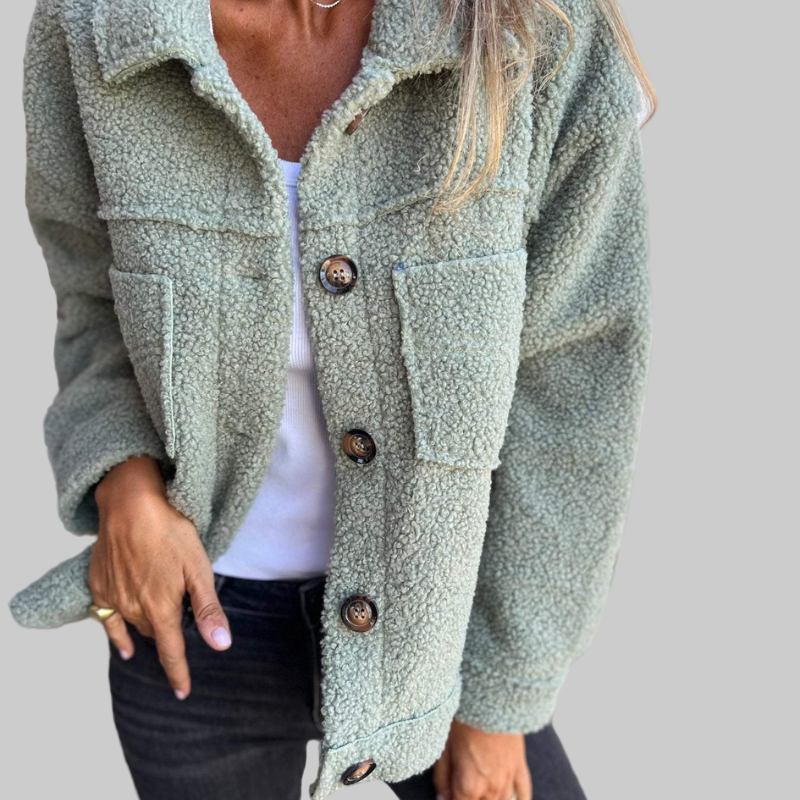 Classic lapel short everyday casual jacket for women | Dion -1