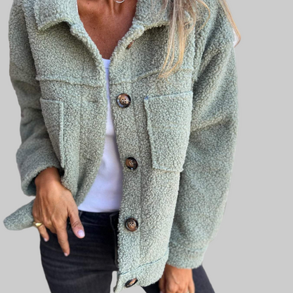 Classic lapel short everyday casual jacket for women | Dion -1
