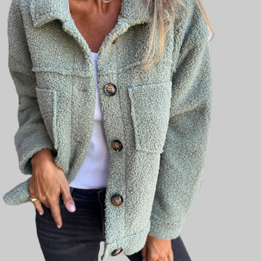 Classic lapel short everyday casual jacket for women | Dion -1