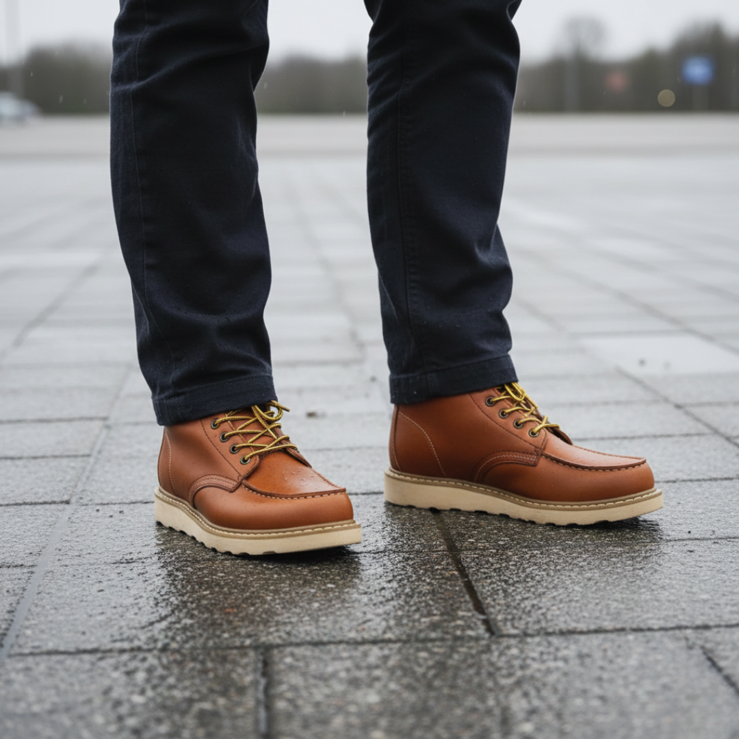 Warm fur-lined lace-up boots for men | Harrison -10