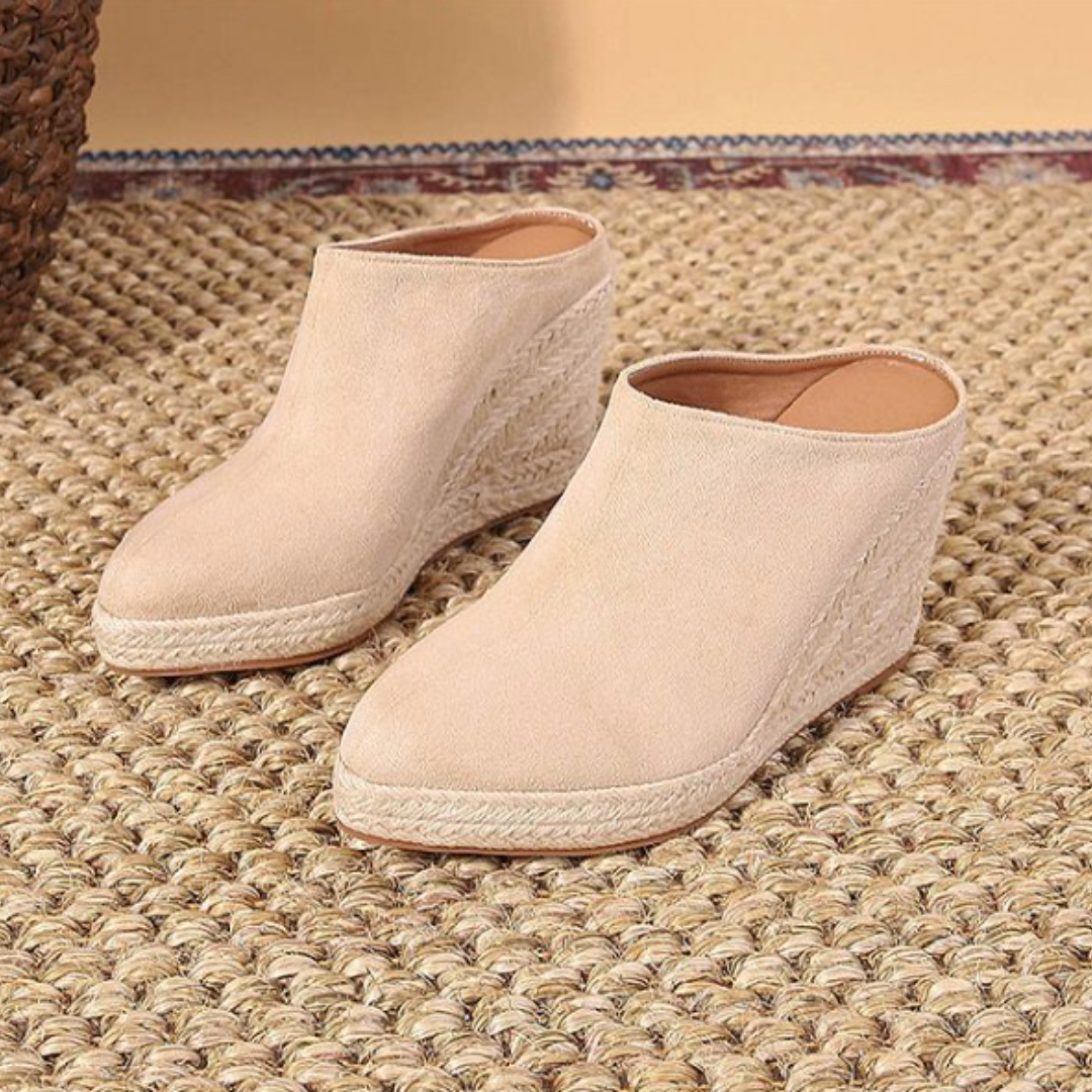 Classic wedge mule sandals for women | Ismay