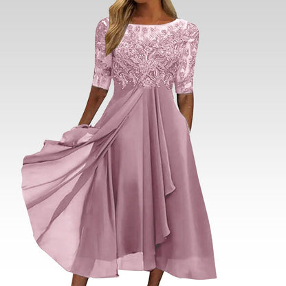 Lace Embroidered Elegant Dress Chic For Women | Elizara
