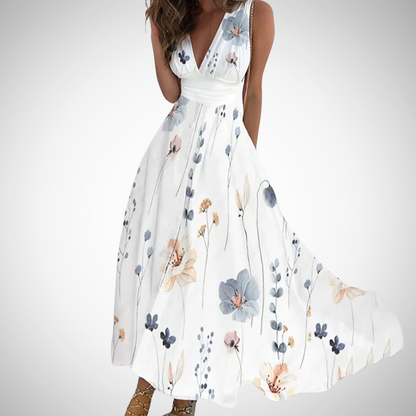 Timeless Floral Long Dress Chic For Women | Elarisse