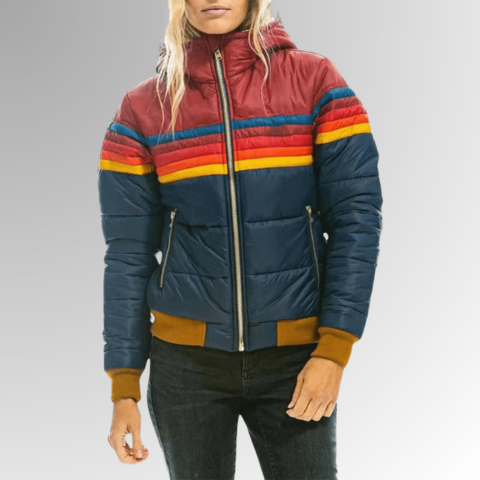 Retro Puffer Coat -5