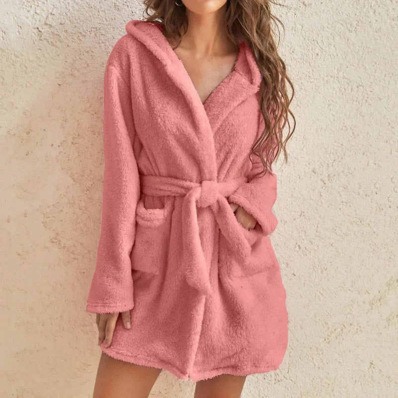Cosy luxurious teddy winter coat for women - 2