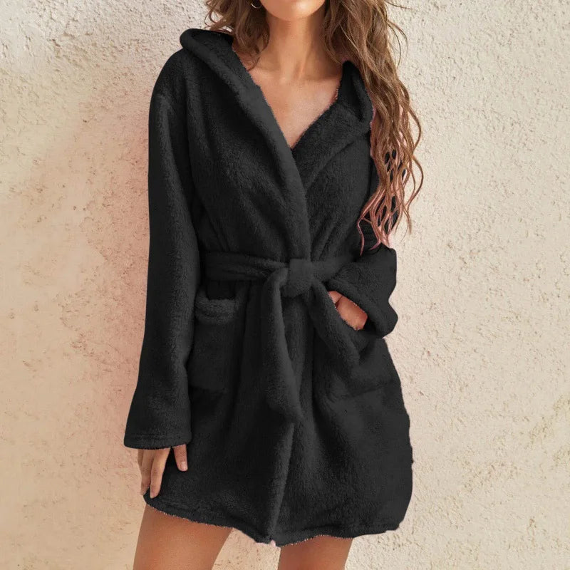 Cosy luxurious teddy winter coat for women - 1