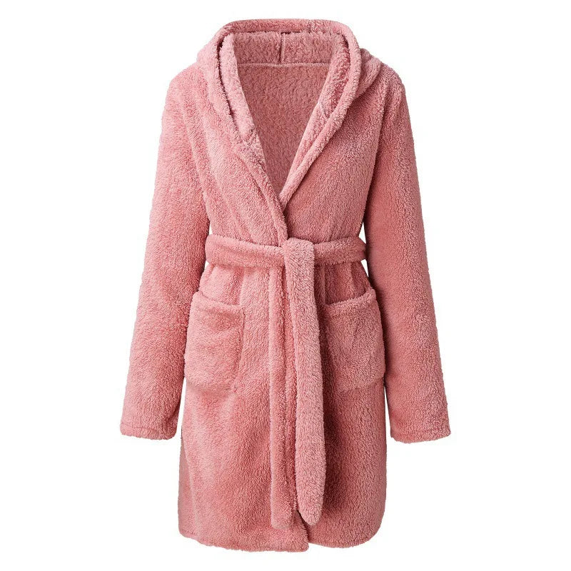 Cosy luxurious teddy winter coat for women - 11