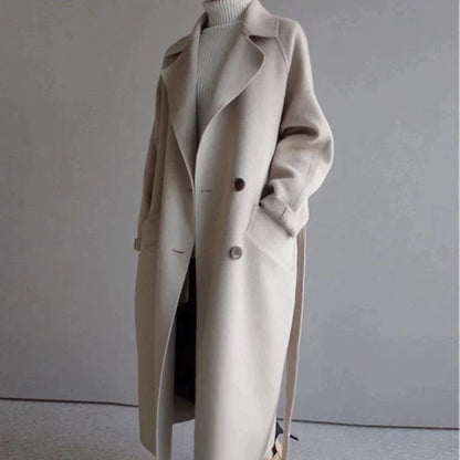 Elegant classic wool winter coat for women | Isabelle - 5