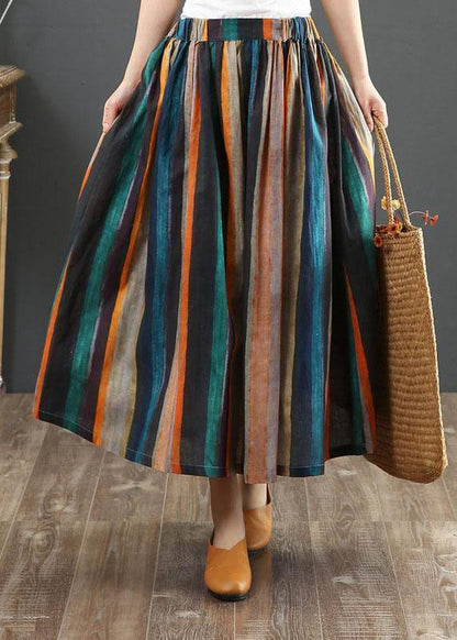 Relaxed linen everyday midi skirt for women - 3