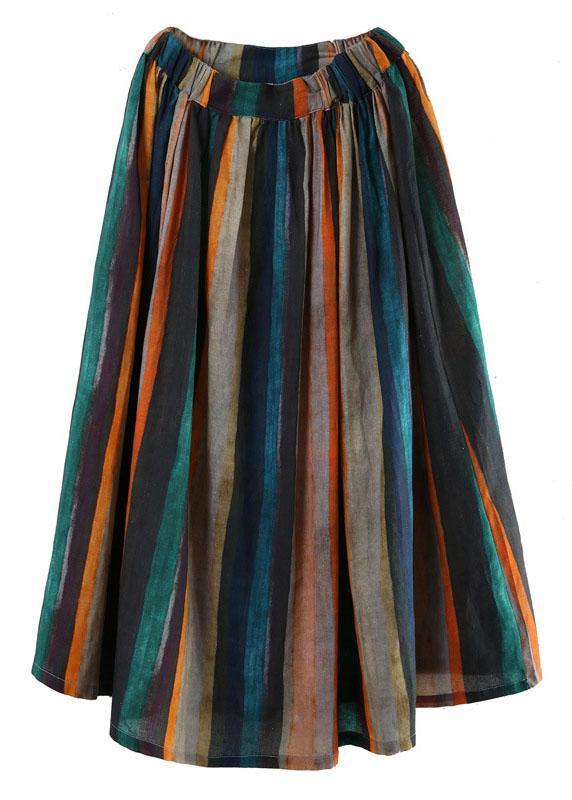 Relaxed linen everyday midi skirt for women - 5