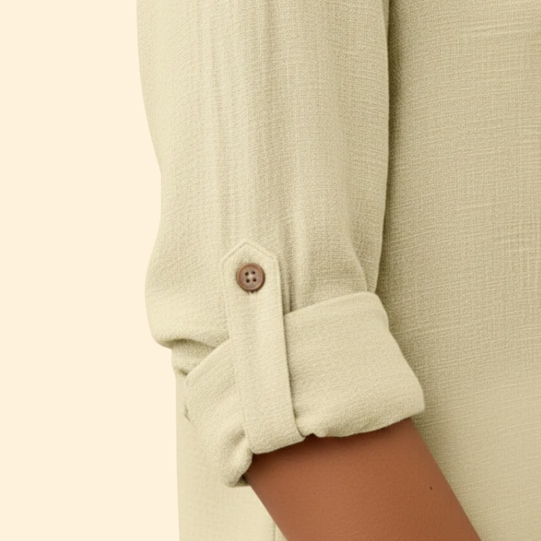 Classic short-sleeve button blouse for women | Elira