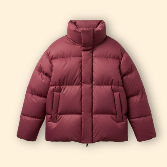 High Collar Quilted Padded Jacket Stylish For Women | Thalira