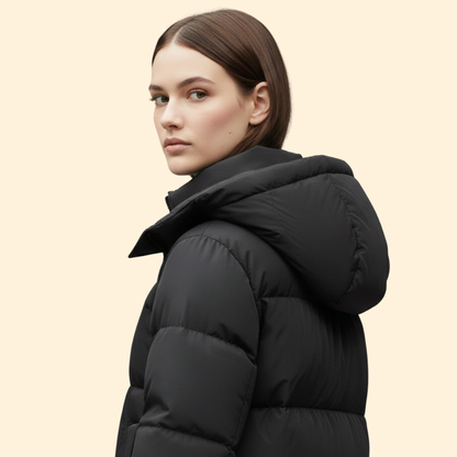 Long Hooded Padded Parka Stylish For Women | Ariela