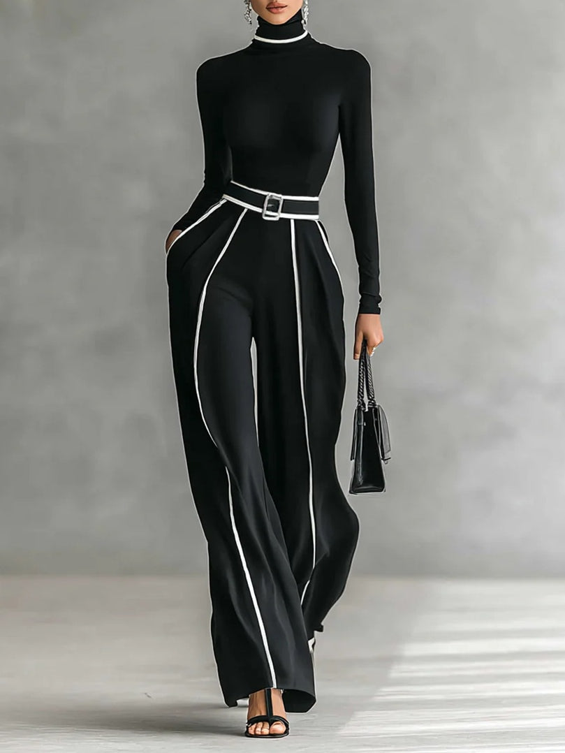 Elegant tailored smart jumpsuit for women | Solin -1