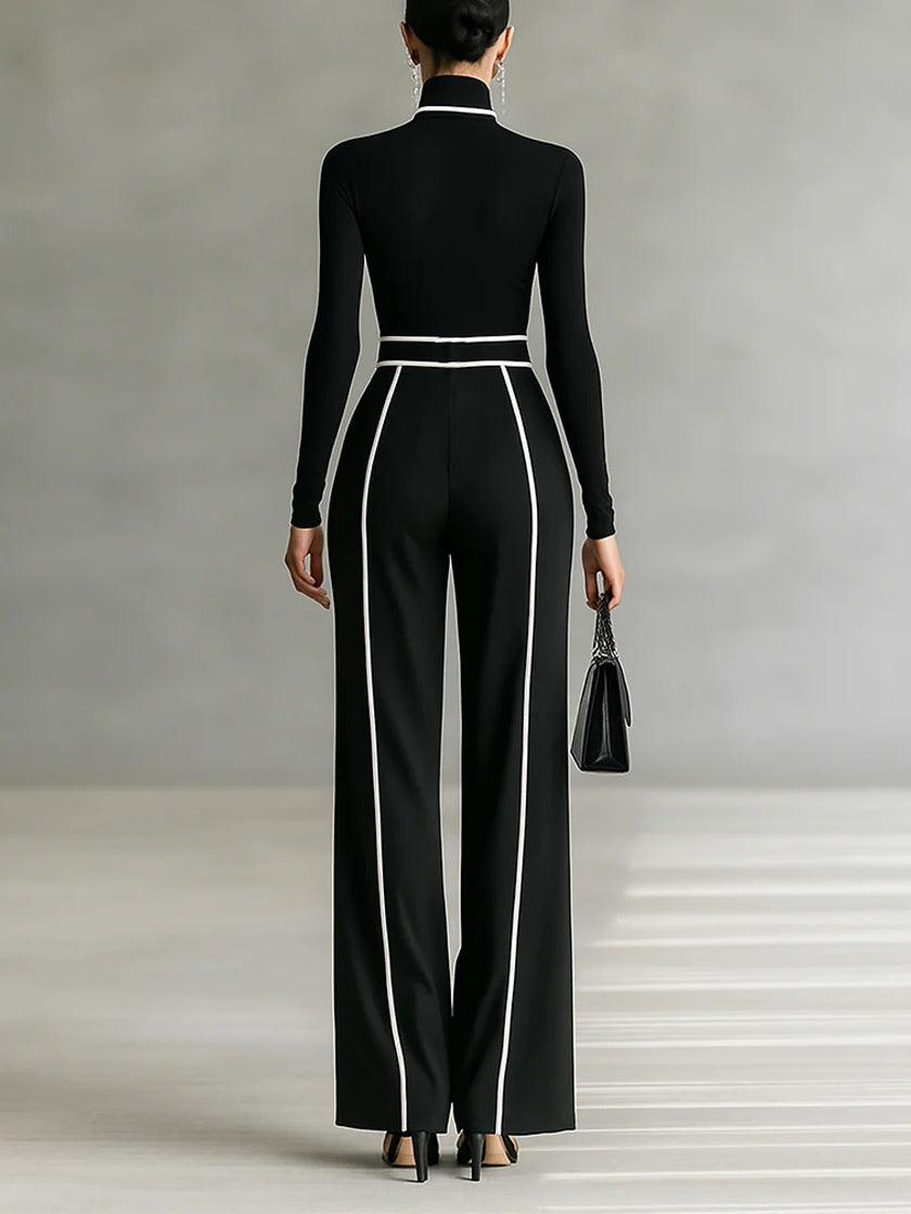 Elegant tailored smart jumpsuit for women | Solin -2