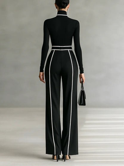 Elegant tailored smart jumpsuit for women | Solin -2