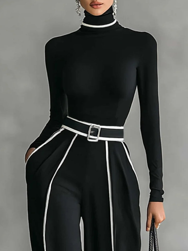 Elegant tailored smart jumpsuit for women | Solin -3
