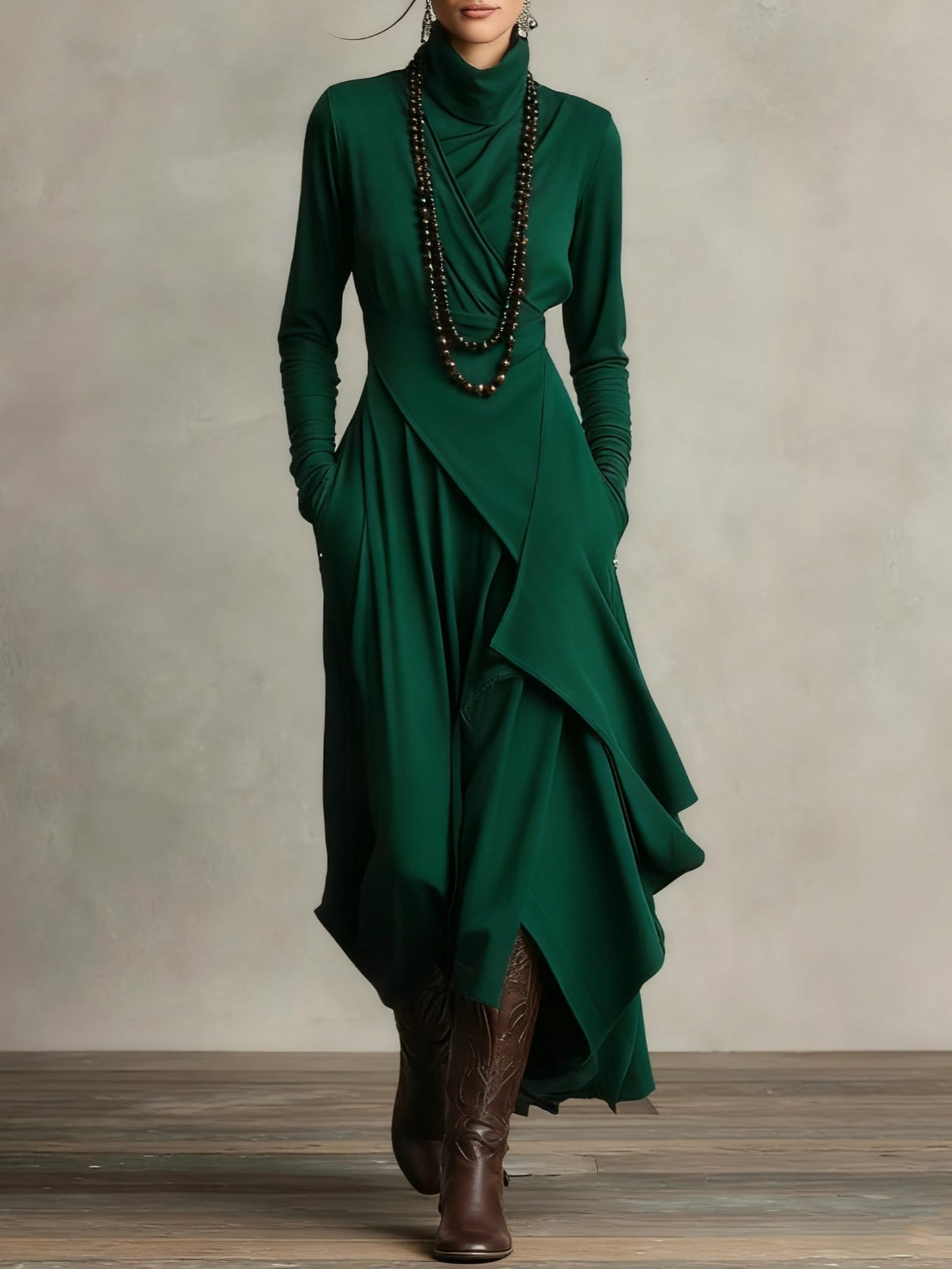 Elegant flowing everyday maxi dress for women | VIVIENNE - 11