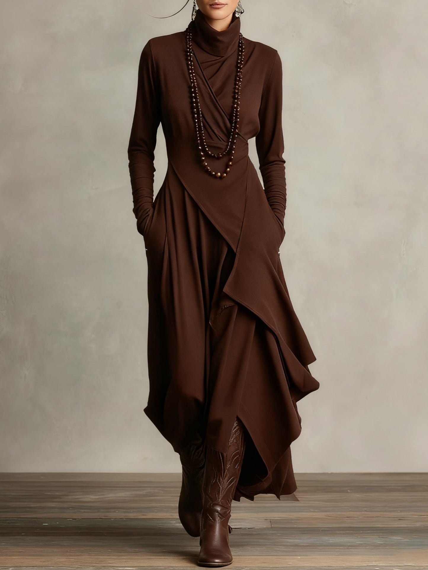 Elegant flowing everyday maxi dress for women | VIVIENNE - 9