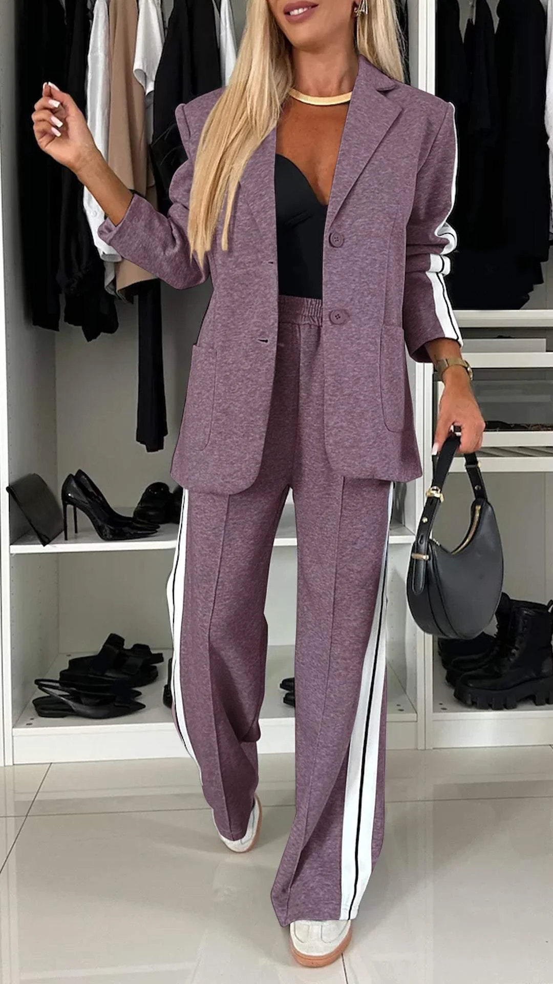 Tailored Blazer and Trousers Set Refined for Women | Emilia