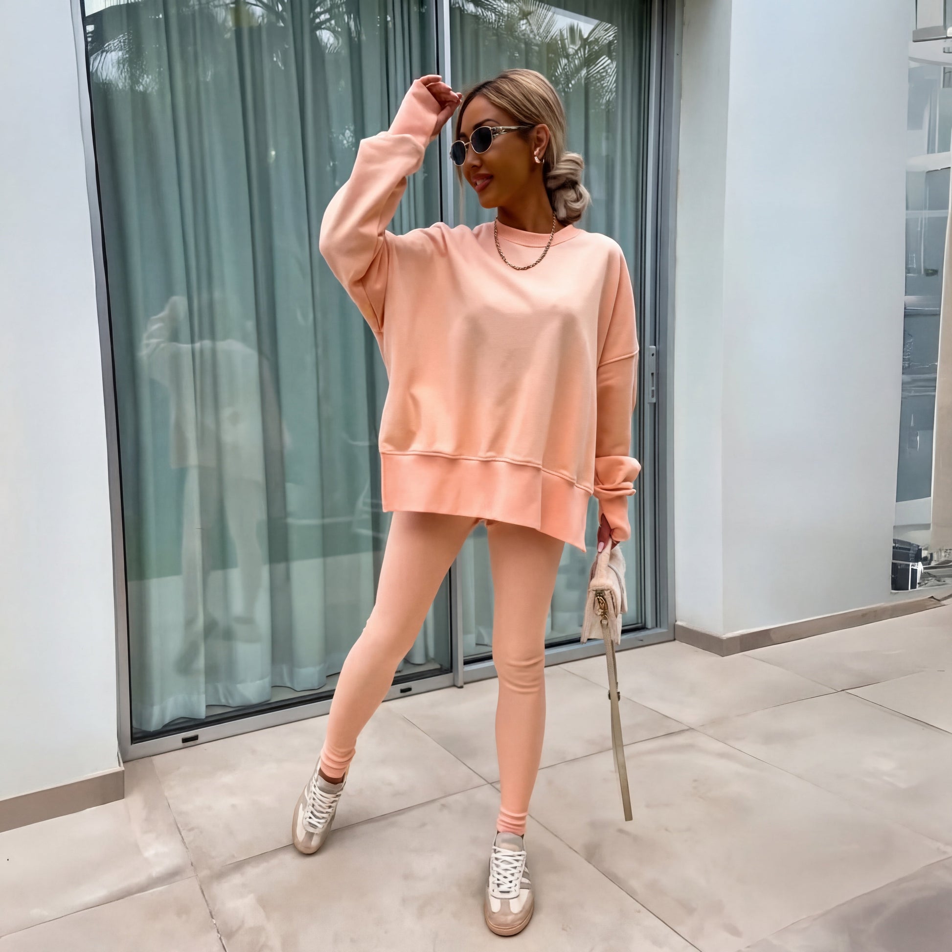 Cosy everyday jogging co-ord set for women | YACHI - 4