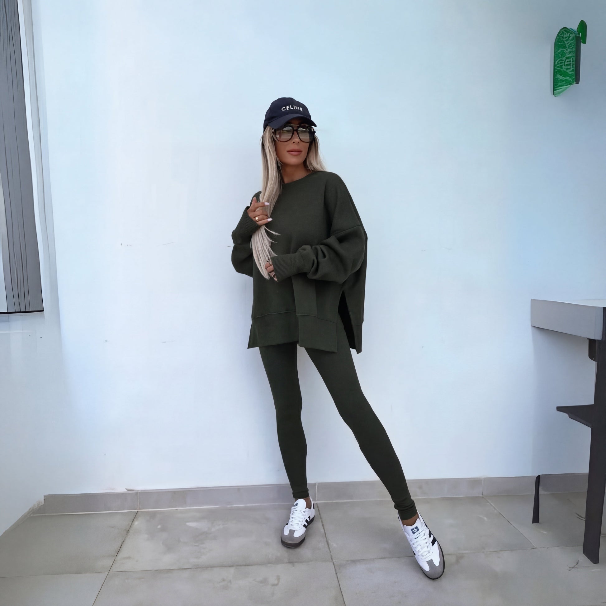 Casual long sleeve sweatshirt and pants co-ord set for women | Yachi -6