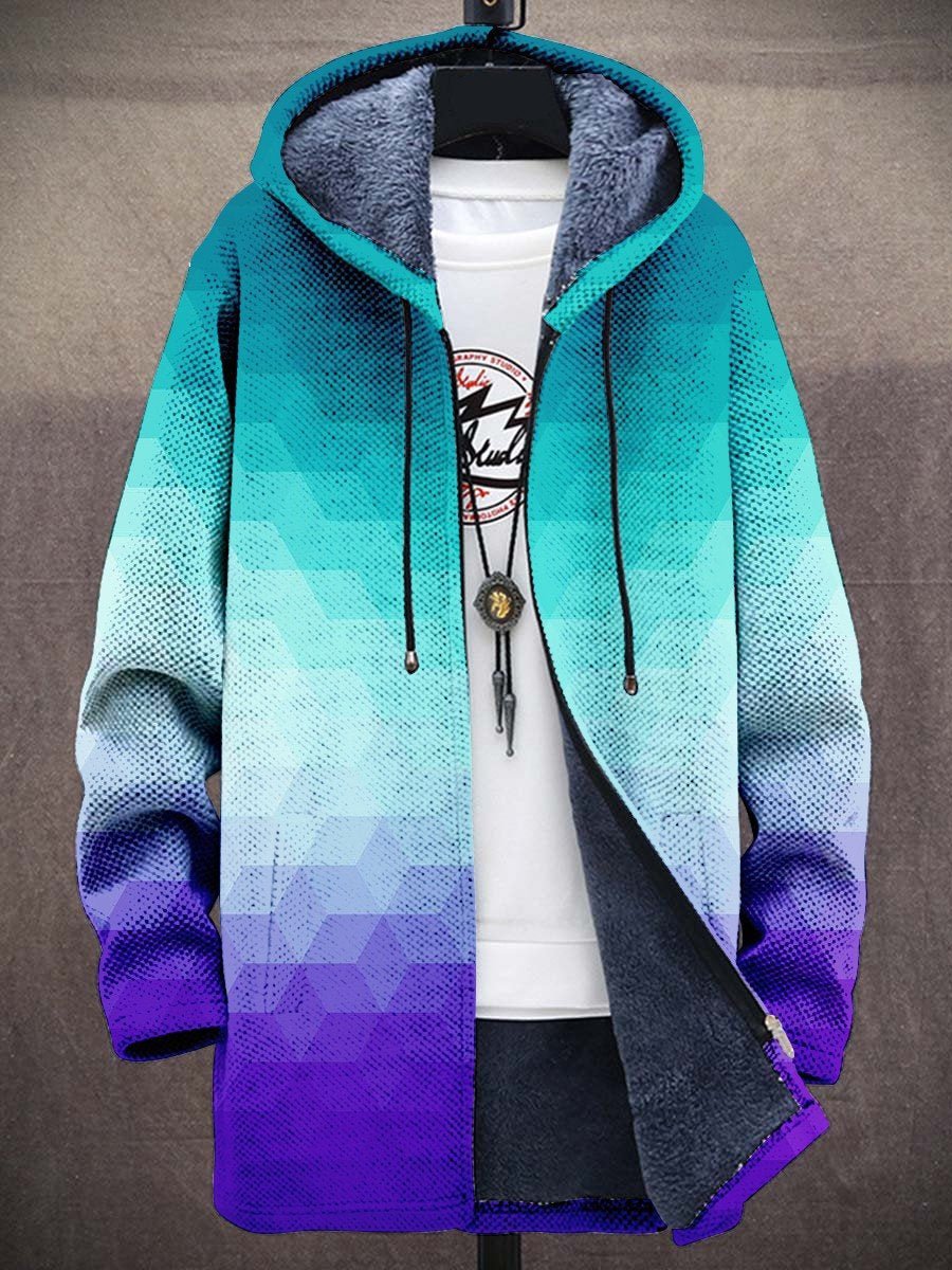 Cosy artistic open-front cardigan for men | Yindi - 1