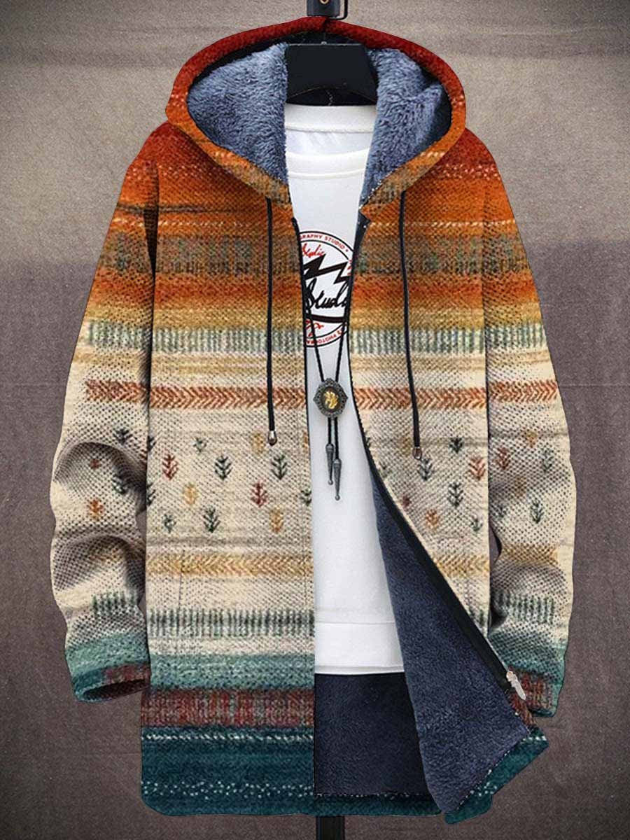Cosy artistic open-front cardigan for men | Zalie - 1