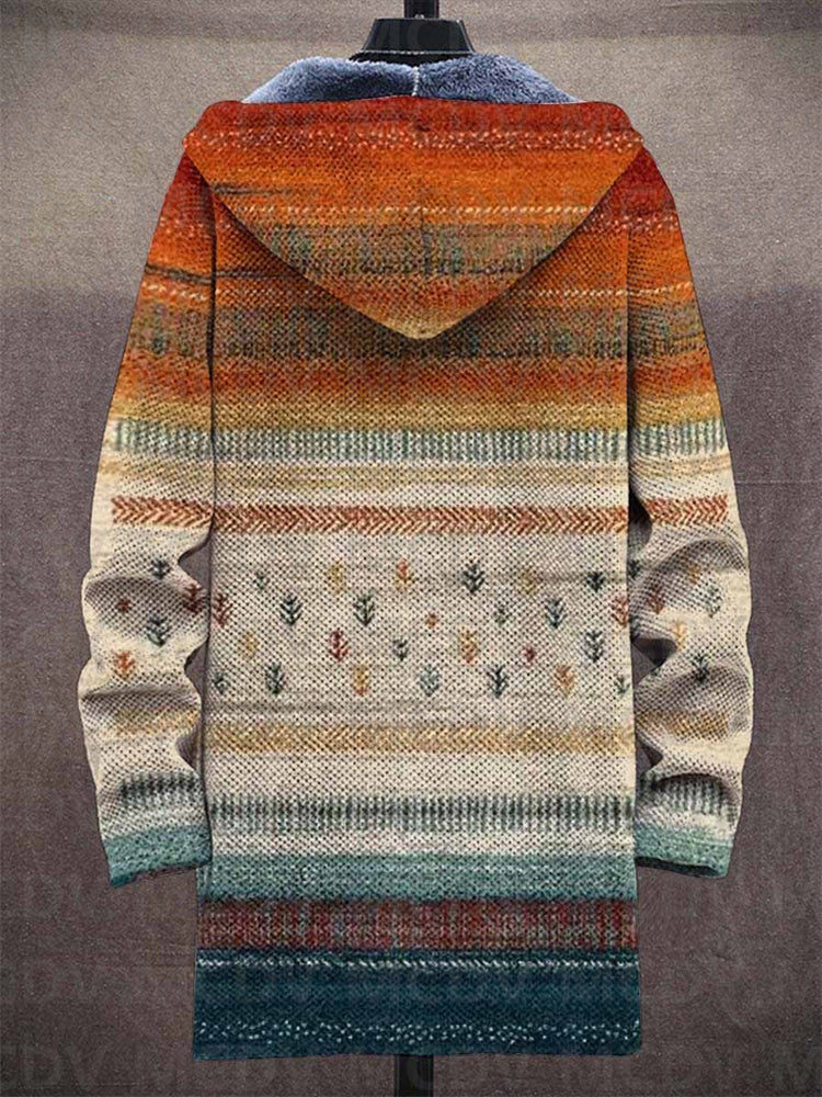 Cosy artistic open-front cardigan for men | Zalie - 2