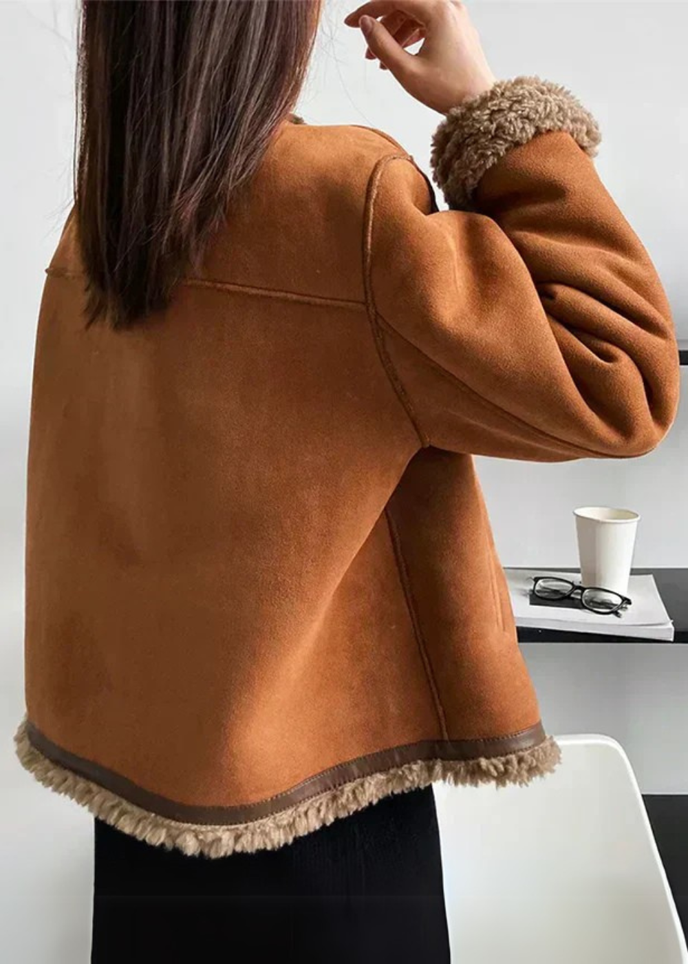 Contrast Trim Cropped Jacket Stylish for Women | Elvina