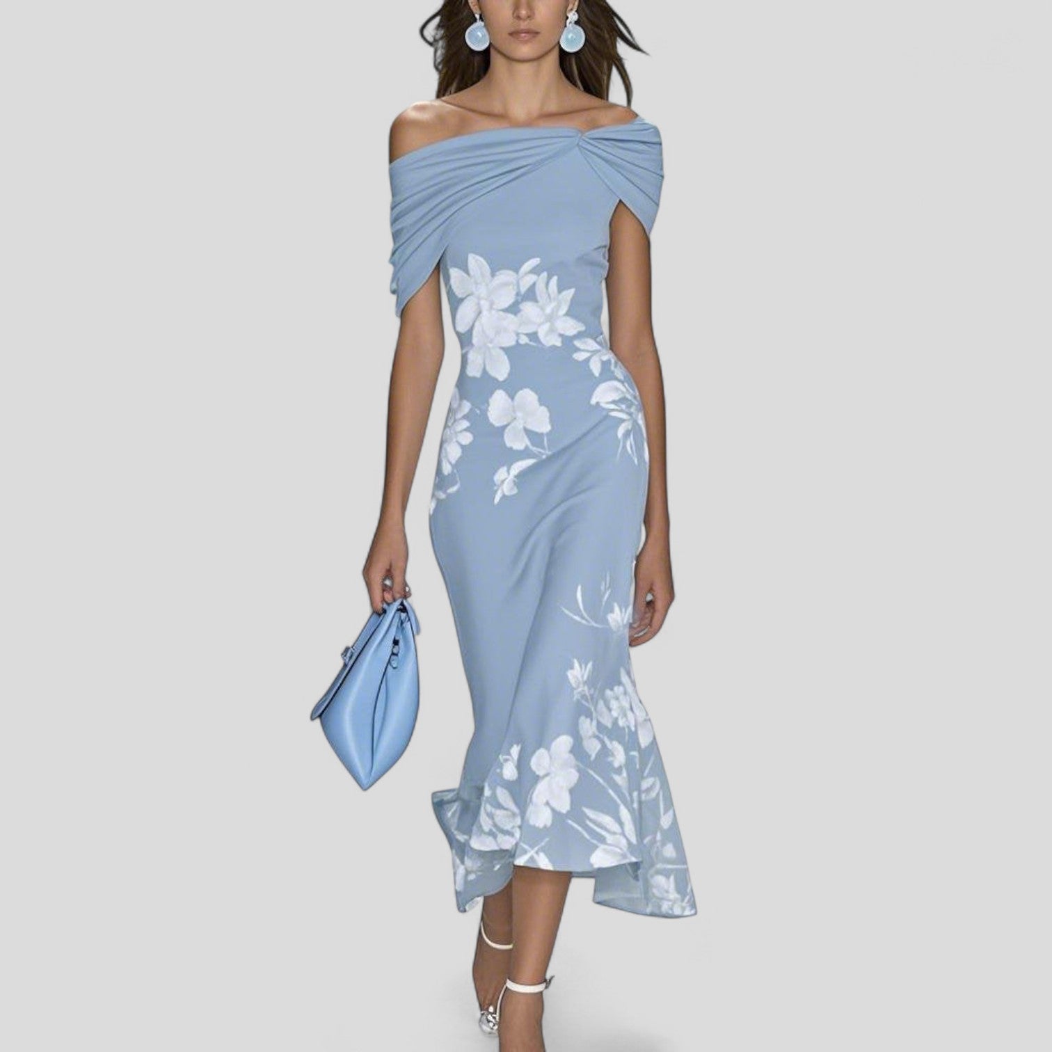 Elegant relaxed everyday midi dress for women | Isabrunel - 2