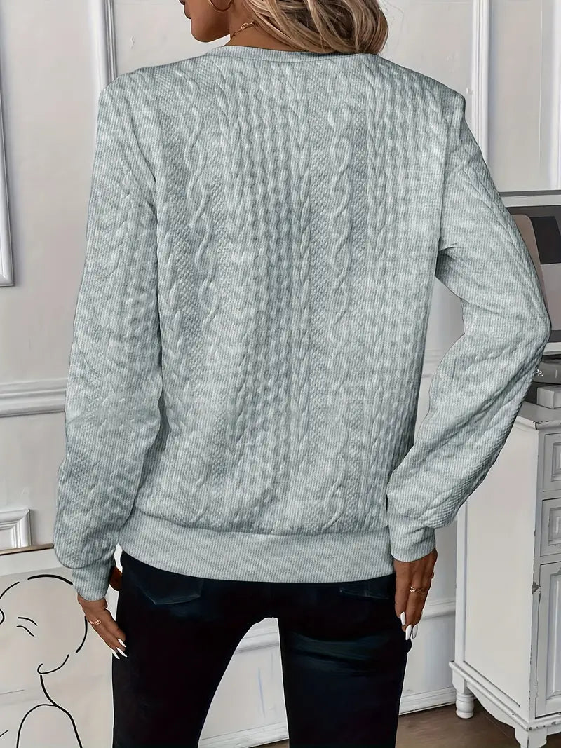 Half Zip Casual Sweater Cozy For Women | Lioraelle