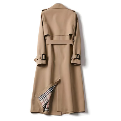Belted Double Breasted Trench Coat Stylish for Women | Elara