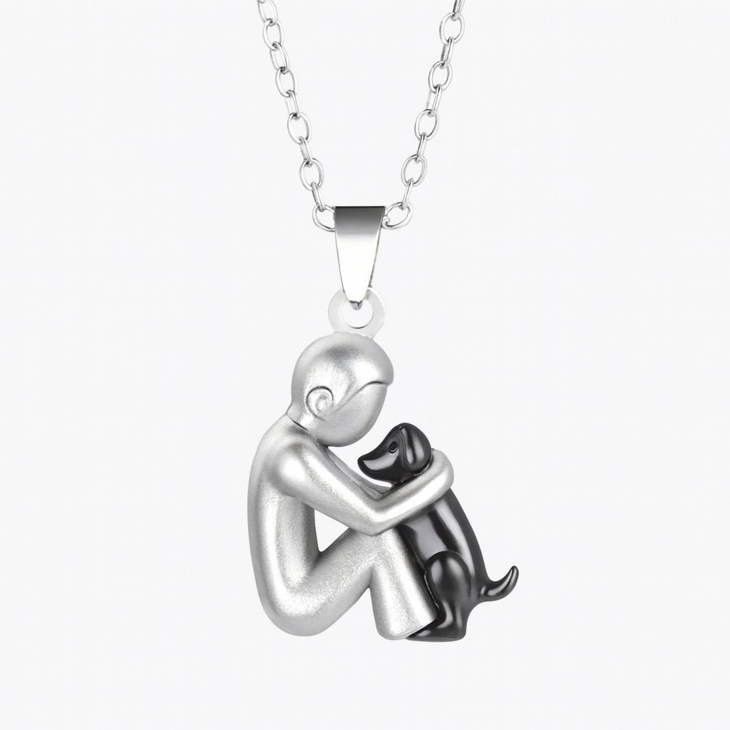Classic everyday lucky dog pendant necklace for women | Charlie -4