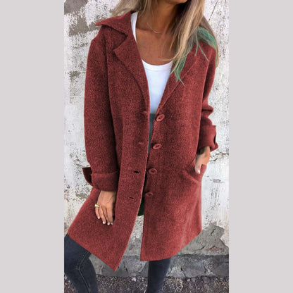 Relaxed casual longline everyday coat for women | Baylea -10