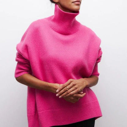 Oversized High Neck Sweater Cozy for Women | Isolde