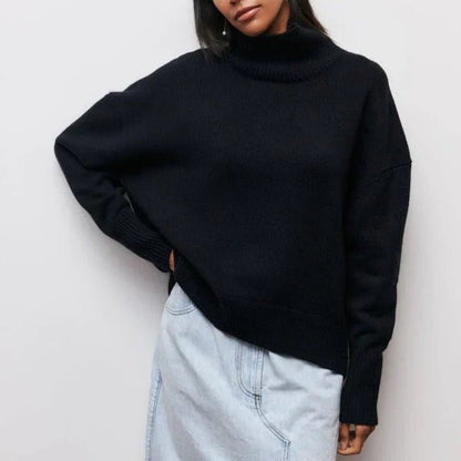 Oversized High Neck Sweater Cozy for Women | Isolde