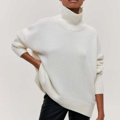 Oversized High Neck Sweater Cozy for Women | Isolde