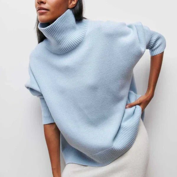 Oversized High Neck Sweater Cozy for Women | Isolde